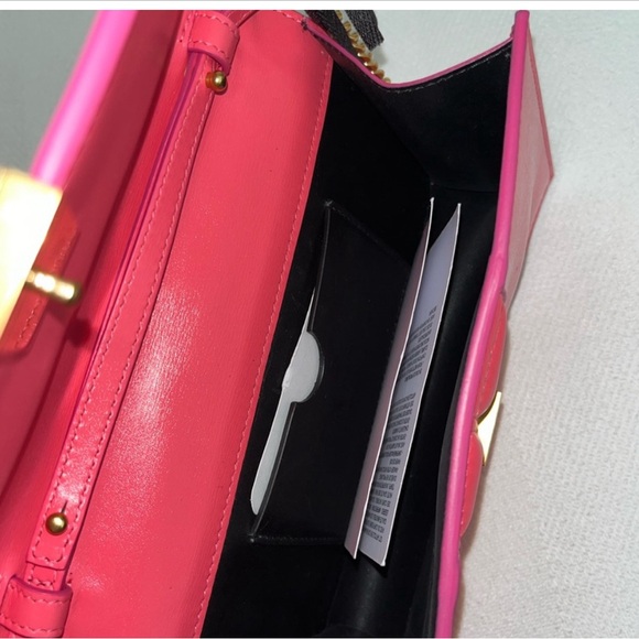 NWT, Balmain Paris 1945 Monogram Quilted Rose Leather Bag - Picture 6 of 9